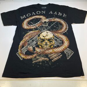 New Gun Fighter Wear Tattoo Art Skull Snake Guns TEE T SHIRT Sz Mens L Black